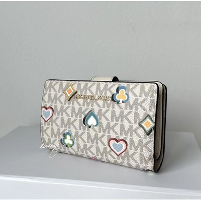 Michael Kors dámská peněženka Jet set travel Bifold medium vanilla