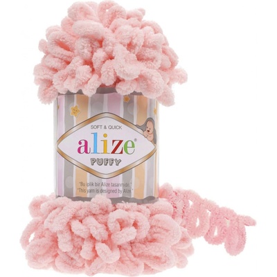 Alize příze Puffy 340 růžově meruňková
