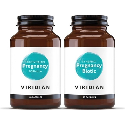 Viridian Nutrition 2. Balíček Pregnancy Multivitamin 60 kapslí + Pregnancy Biotic 30 kapslí