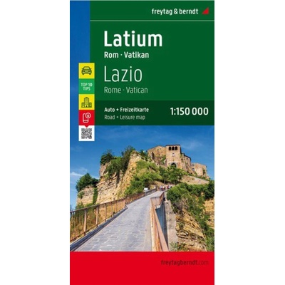 Freytag & Berndt Autokarte Latium Rom Vatikan. Lazio Rome Vatican