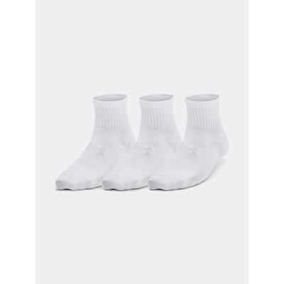 Under Armour Socks UA Essential 3pk Qtr Yth WHT unisex biela
