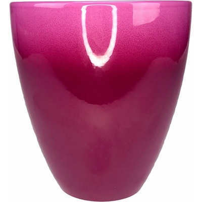 Keramický obal Orchid vínovo-růžový pr. 14 cm