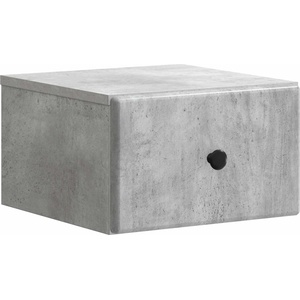 vidaXL Спален шкаф с монтаж на стена Бетонно сиво 34, 5 x 33 x 20 см (899111)