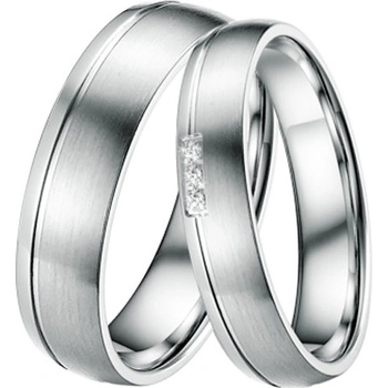 ST-88038 Ocelové snubní prsteny