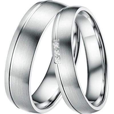 ST-88038 Ocelové snubní prsteny