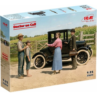 ICM Ford 1918 Model T Doctor on Call 1/35