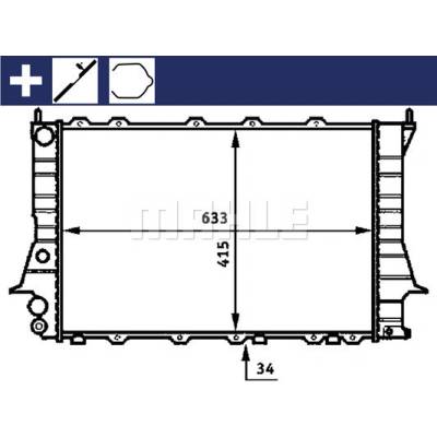 MAHLE Chladič, chlazení motoru CR358000S