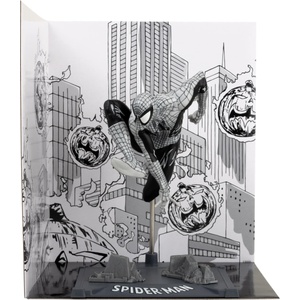 McFarlane Toys Фигурка FMarvel Spider-Man (Line Art) 1: 10th Scale Collectible with Scene (Spider-Man #6) Gold Label (MCFARLANE-14829)