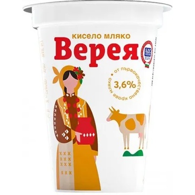 Верея Кисело мляко Верея 3, 6% 400гр