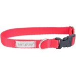 amiplay collar SAMBA - нашийник за куче - ЧЕРВЕН, размер M - 25-40 х 2 см - Полша - 280137