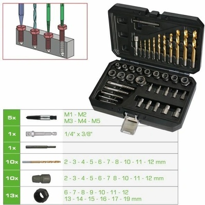 Vyvrtávací nářadí, závitová vložka KS TOOLS 512.5090