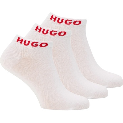 Boss Мъжки чорапи Boss 3p As Uni Cc 10260248 01 Ankle Sock Mens - White