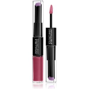 L'Oréal Infallible 24H дълготрайно червило и гланц за устни 2 в 1 цвят 302 Rose Eternite 5, 7 гр