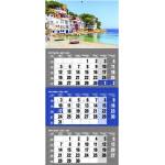 REALSYSTEM Календар за спедитори realsystem, 1 блок, 3 месеца, син, Европа 2027, 6061-46 (6061-46)