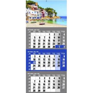 REALSYSTEM Календар за спедитори realsystem, 1 блок, 3 месеца, син, Европа 2027, 6061-46 (6061-46)
