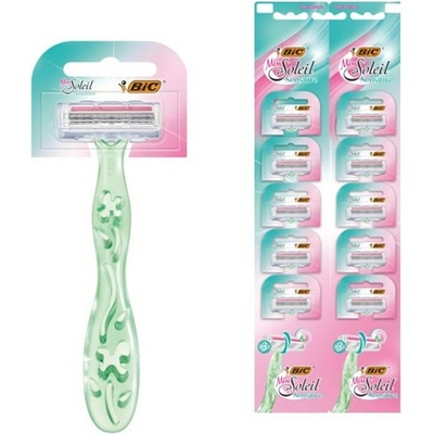 BIC Самобръсначка BIC Miss Soleil Sensitive, еднократна употреба, за жени, 10 броя (3916012)