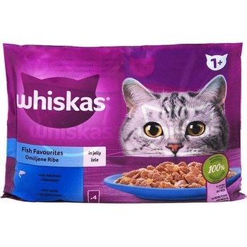 Whiskas Adult - пауч с рибни ястия 4x85гр