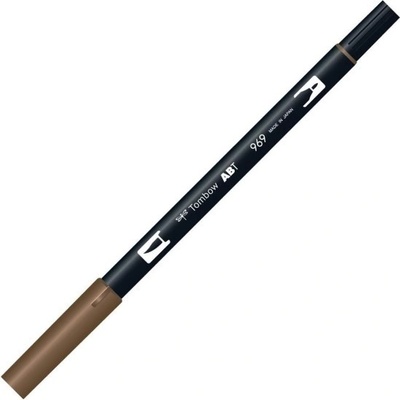 Oboustranný štětcový fix Tombow ABT DUAL - hnědá Barva: 879 - Brown