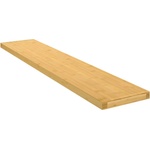 vidaXL Стенен рафт 100x20x2, 5 см бамбук (352731)