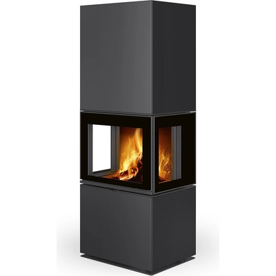 Romotop Designový krb LERA C GH Dělené sklo Plech