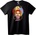 NOONEBRAND Тениска Цветен арт портрет - 3XL, White