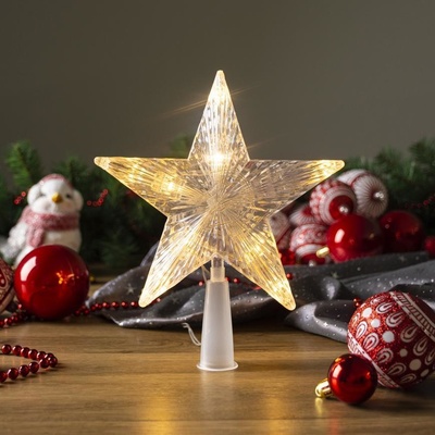 MagicHome Hvězda Vánoce 10 LED zlatá 2xAA