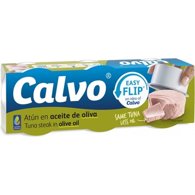 Calvo Tuniak v olivovom oleji 3 x 65 g