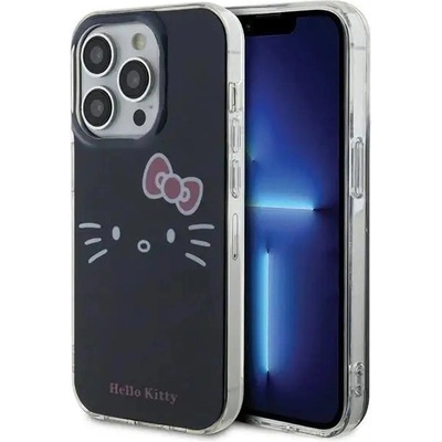 Hello Kitty Кейс Hello Kitty IML Kitty Face за iPhone 14 Pro, черен (Hel000023-0)