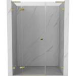 Mexen Lunar L душ врата, отварящи се наляво 145 cm, прозрачни, златни - 834SL-145-050-50-00-L (834SL-145-050-50-00-L)