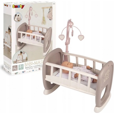 Smoby Baby Nurse Kolíska S Baldachýnom Pre Bábiky