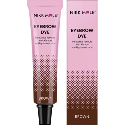 Nikk Mole NEW barva na řasy a obočí Brown 15 ml – Zboží Dáma