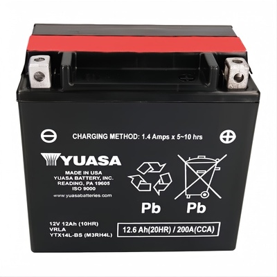 YUASA AGM 12V 12Ah right+ YTX14L-BS