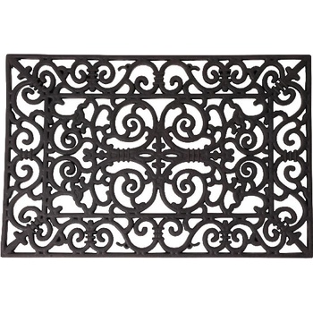 ESSCHERT DESIGN BEST FOR BOOTS obdelníková s ornamenty černá 60 x 40 cm