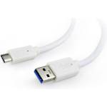 Gembird Cablexpert USB 3.0 AM -- Type-C (AM/CM) кабел 1, 8 м бял (CCP-USB3-AMCM-6-W) (CCP-USB3-AMCM-6-W)