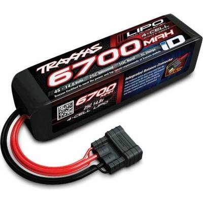 Traxxas Батерия Траксас 4 клетки Power Cell LiPo Traxxas 6700mAh 14.8V 4S 25C , ID, TRX2890X (TRX2890X)