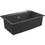 GROHE - Композитна мивка за кухня K700 с автоматичен изпразнител, 78x51 cm, гранитно черно 31652AP0 (31652AP0) Мивка за вграждане