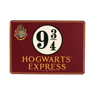 Harry Potter – Platform 9 3/4 – plechová ceduľa na stenu, veľ. A5