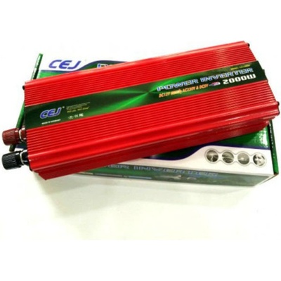 CEJ Висококачествен Инвертор на напрежение cej 12v или 24v - 220v 2000w (pi-cej2000)