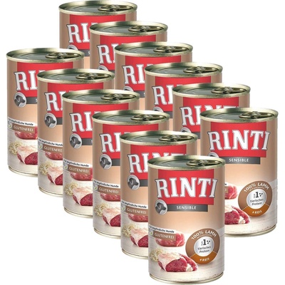 RINTI Консерва RINTI SENSIBLE агне + ориз 12 x 400 г