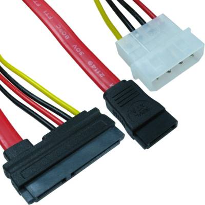 Sata6 sata2 КАБЕЛ ЗА ДАННИ + ЗАХРАНВАНЕ С КОМБИНИРАН КОНЕКТОР