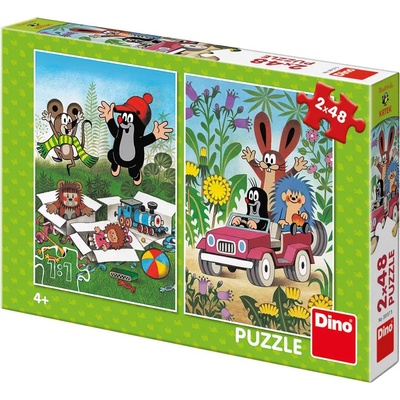 Dino - Puzzle 2x48 He is happy - 40 - 99 piese