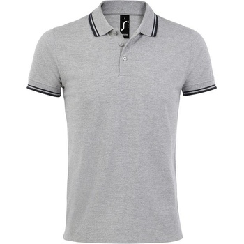 Sol's Pasadena Men pánske polo tričko sivé mel. modré f.n.
