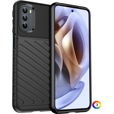 Motorola Moto G31 / G41 Удароустойчив Twill Texture Калъф и Протектор