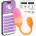INTOYOU App Series NexEgg Vibrating Egg Double Silicone Layer App Orange-Pink
