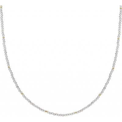 Sparkling Jewels Korálkový náhrdelník s labradoritom NLK04G-G18