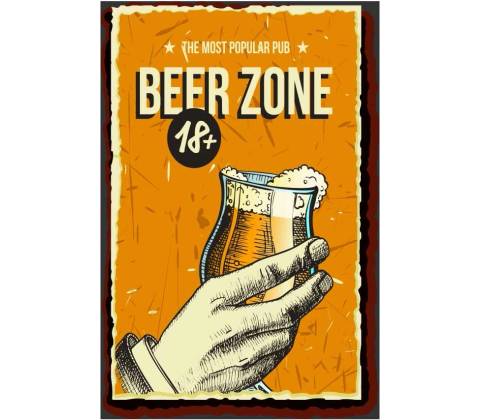 Ceduľa Beer - Zone
