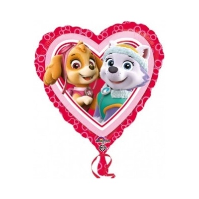 Fóliový balónik srdce Paw Patrol 43cm