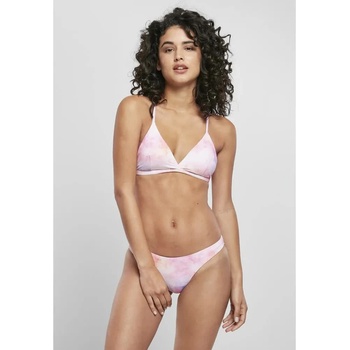 Urban Classics Tie Dye Triangle Back bikini - Pink (Pink)
