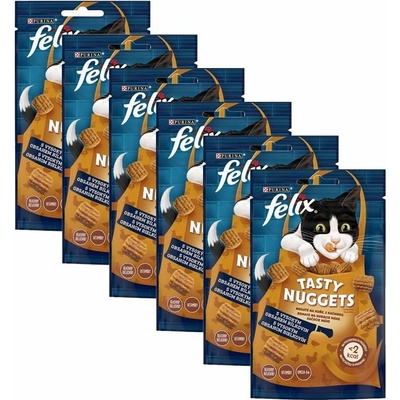 Felix Tasty Nuggets kuře kachna 6 x 50 g