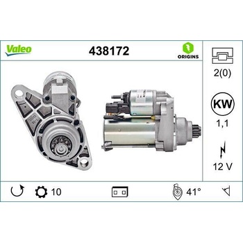 Startér VALEO 438172